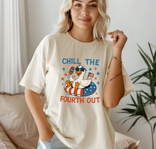 Chill the Forth Out Patriotic Goose