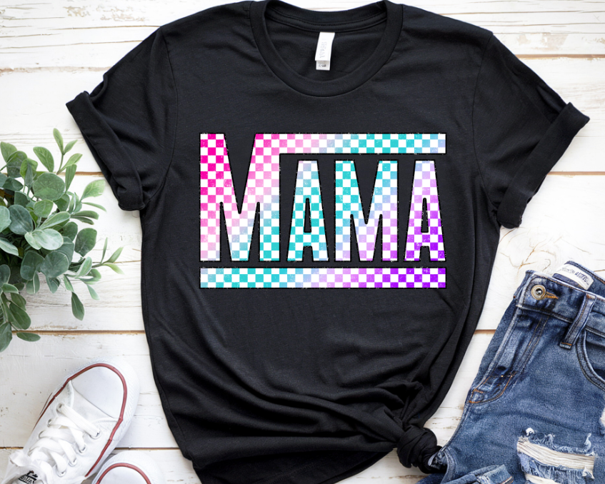 Checkered Rainbow Mama