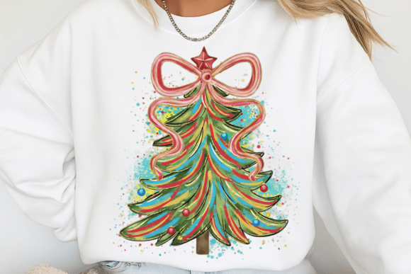 DTF transfer Coquette Christmas Tree