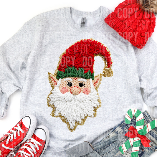 Elf Faux Yarn DTF transfer