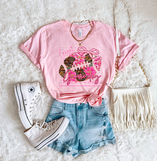 DTF transfer Game Day Pink out Football Breast Cancer