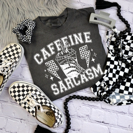 Caffeine and Sarcasm Checkered