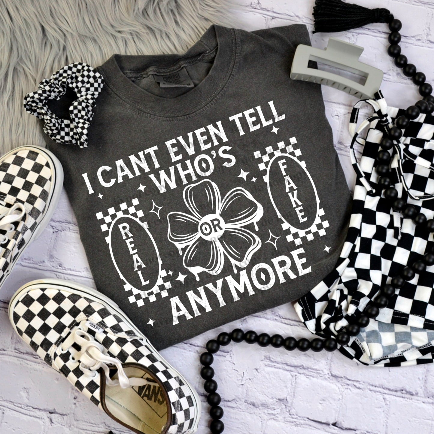 I can't even tell whose real anymore Checkered