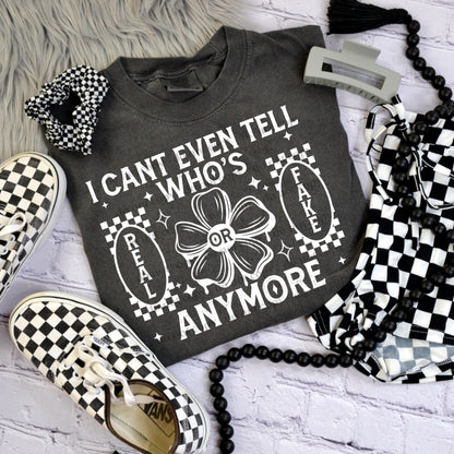 I can't even tell whose real anymore Checkered