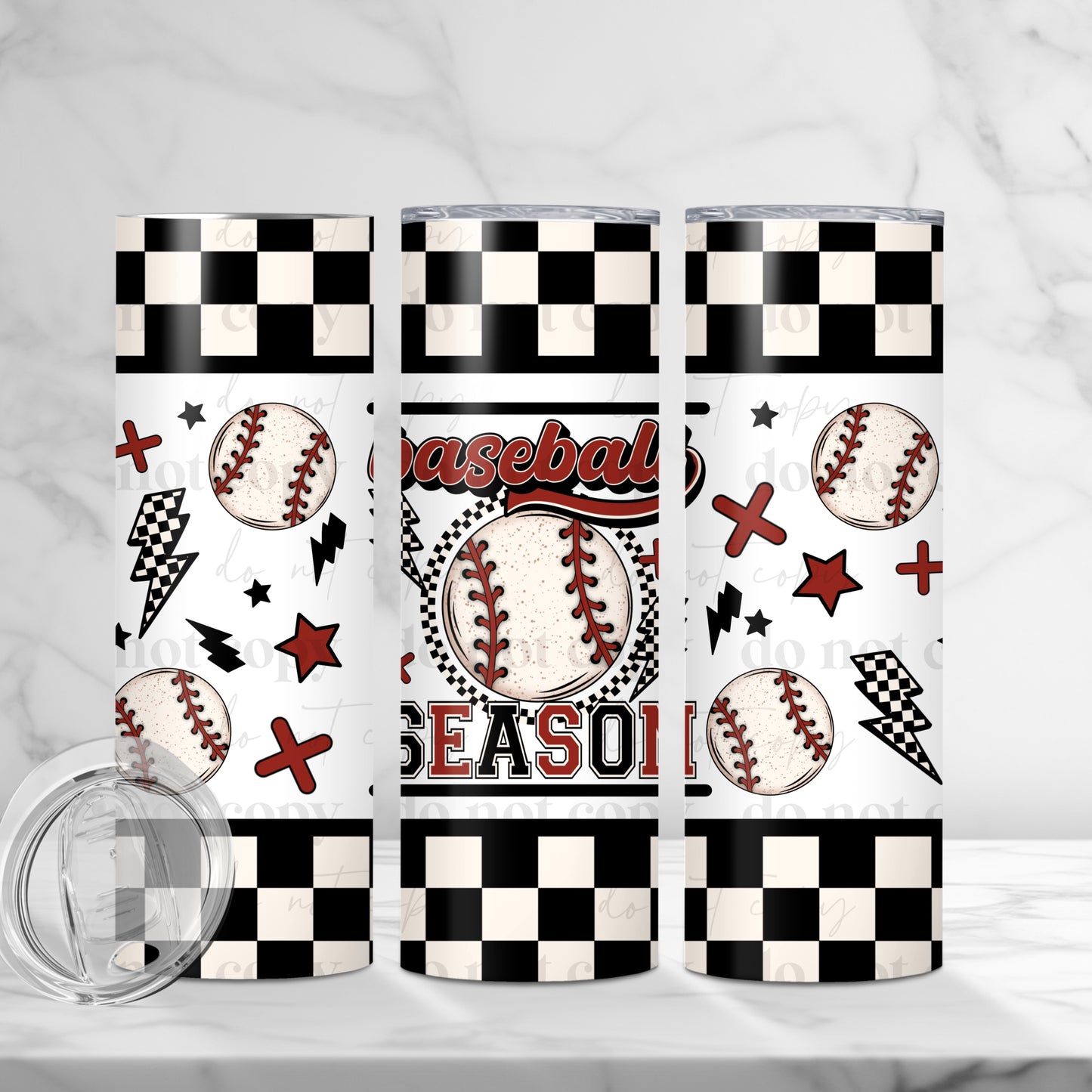 Baseball Season 20 oz tumbler