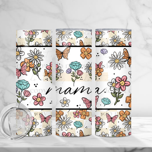 Floral Mama 20 oz tumbler