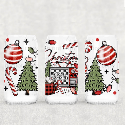 Christmas Movie UV DTF 16 oz Cup Wrap