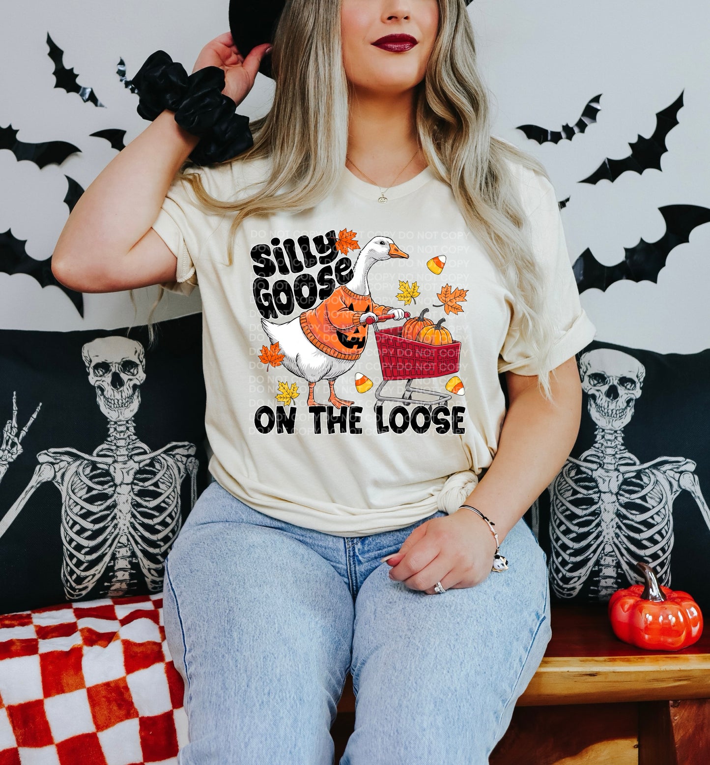 DTF transfer Fall Silly Goose on the Loose