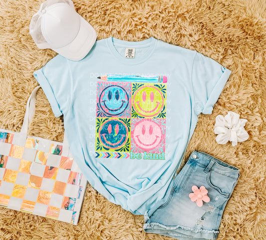 DTF transfer Boho School Smile