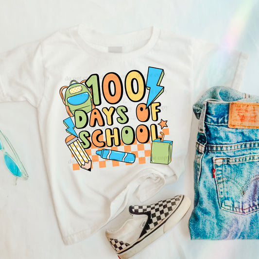 100 Days of School DTF Transfer