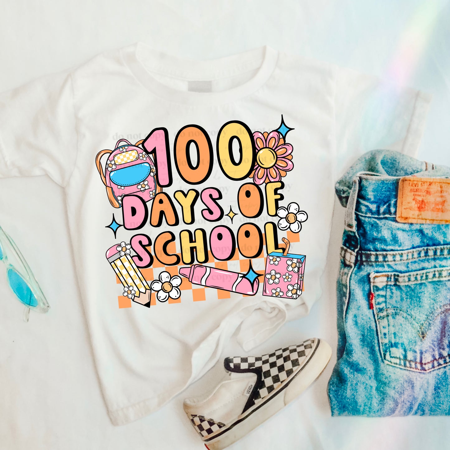 100 Days of School DTF Transfer