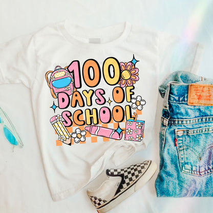100 Days of School DTF Transfer