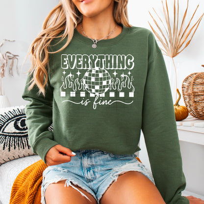 Everything is Fine Disco Ball and Flames