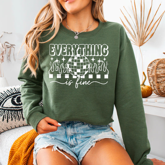 Everything is Fine Disco Ball and Flames