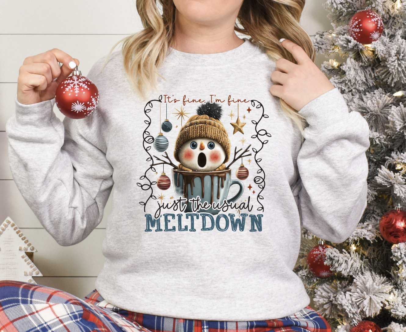 It's Fine, just a typical meltdown snowman DTF transfer