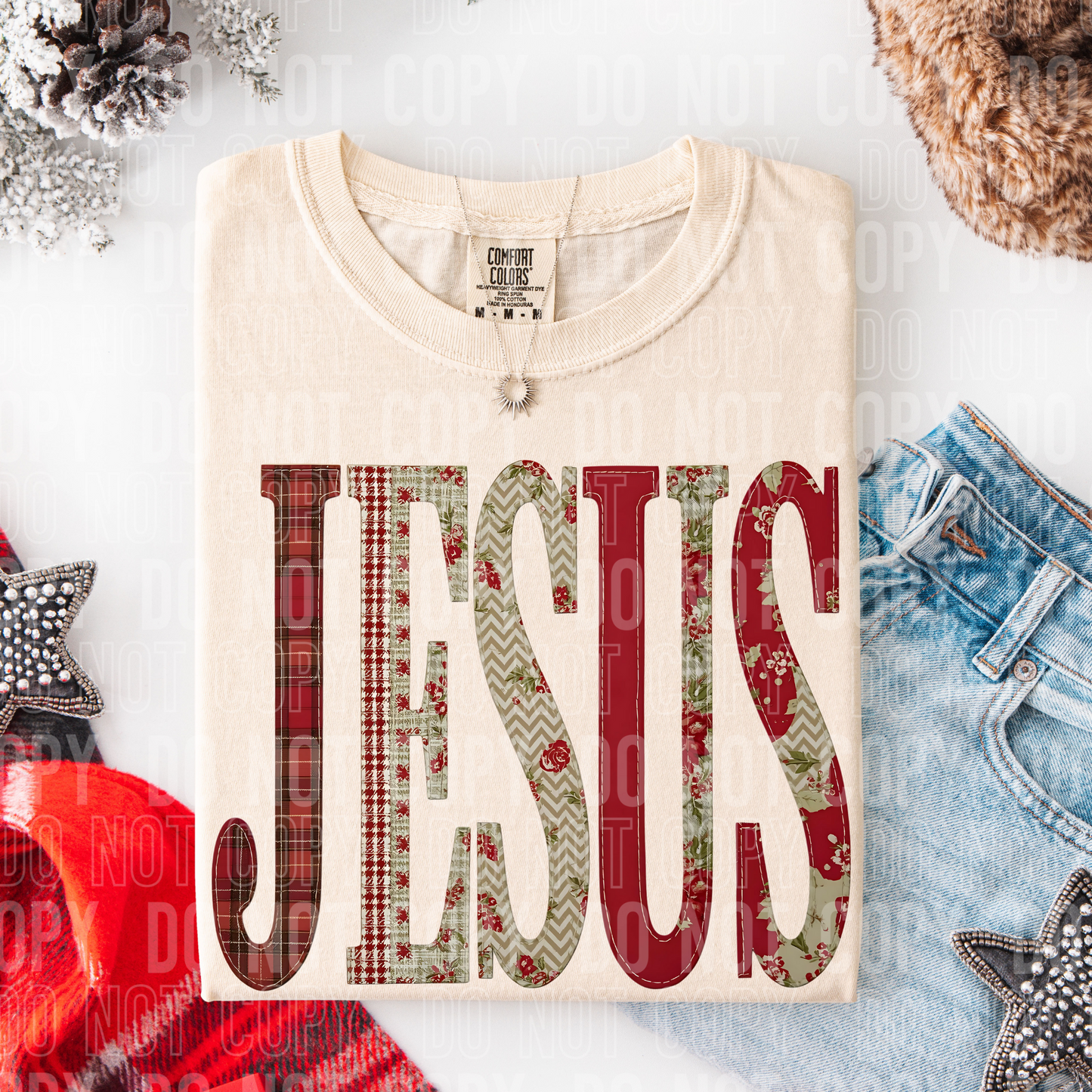 Jesus Quilt DTF transfer