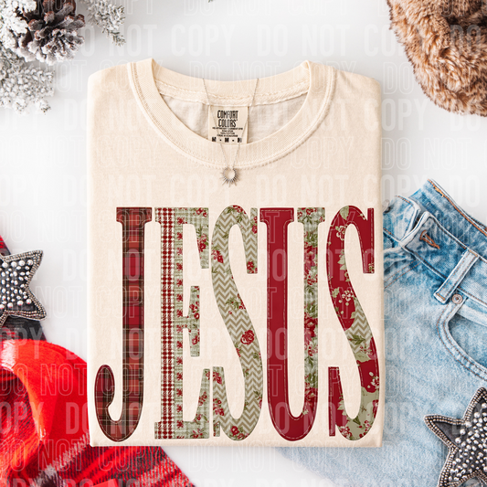 Jesus Quilt DTF transfer