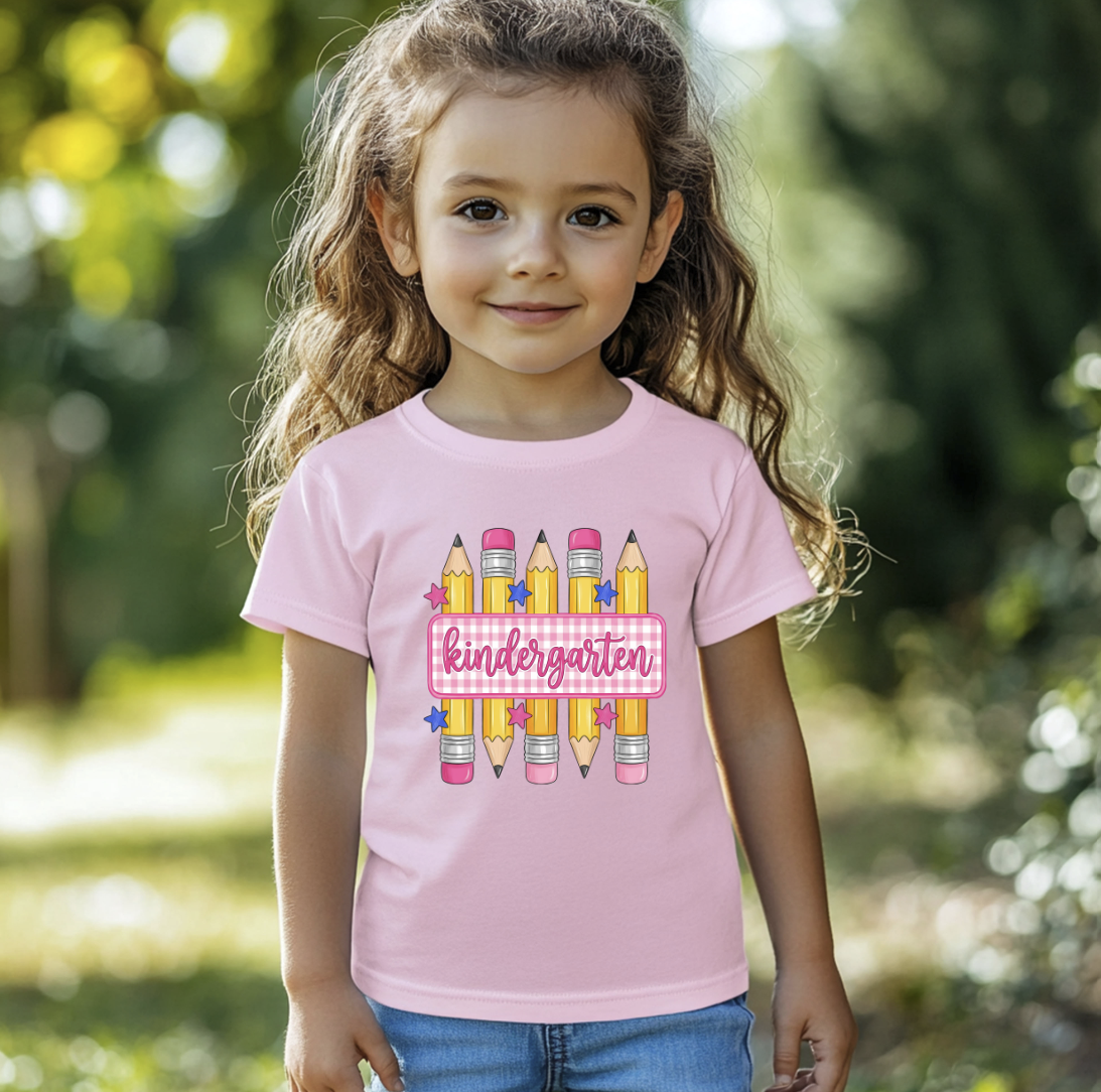 Back to School Kindergarten Pencils DTF Transfer