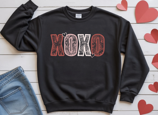 XOXO lace DTF Transfer