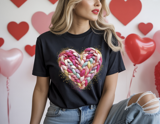 Knit Heart DTF Transfer