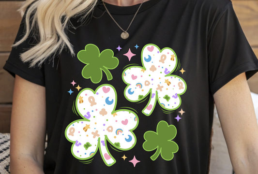 St Patrick's Day Clover Shamrock DTF Transfer