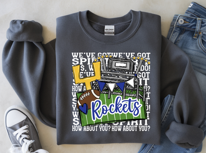 Rockets We've Got Spirit Football