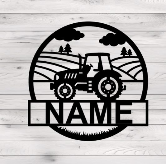 Tractor Farm Metal Plasma Cut Sign