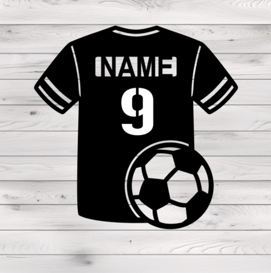 Soccer Jersey Metal Plasma Cut Sign