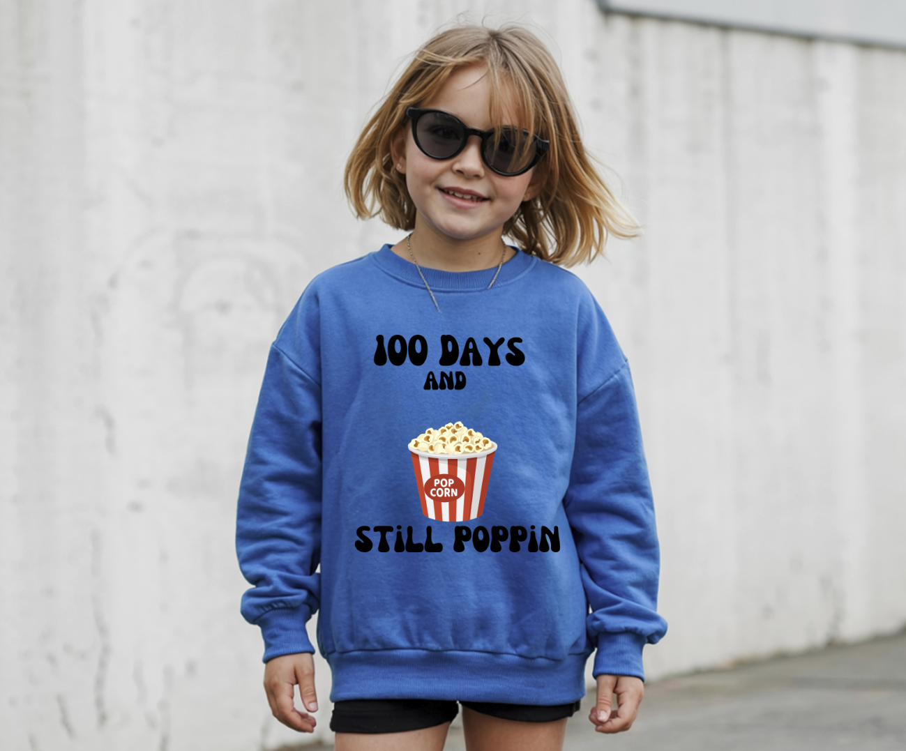 100 Days of School Popcorn DTF Transfer