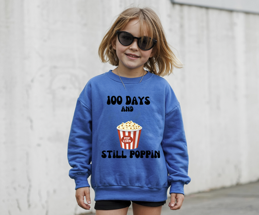 100 Days of School Popcorn DTF Transfer