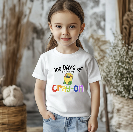 100 Days of School Coloring DTF Transfer