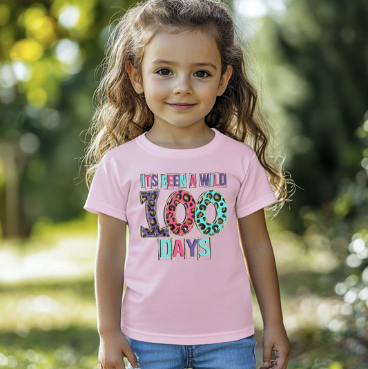 Leopard Print 100 Days of School DTF Transfer