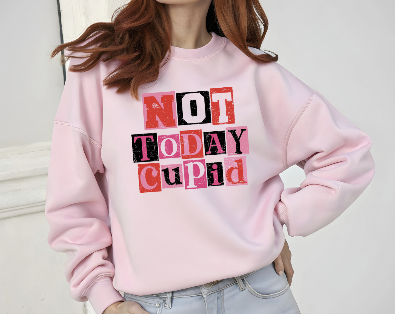 Not Today Cupid Funny Valentine DTF Transfer