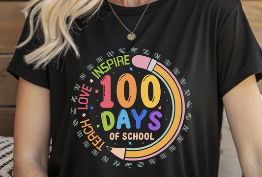 100 Days of School Rounded Pencil