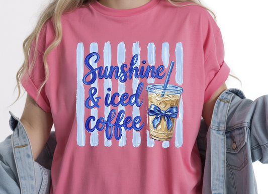 Sunshine and Iced Coffee DTF Transfer