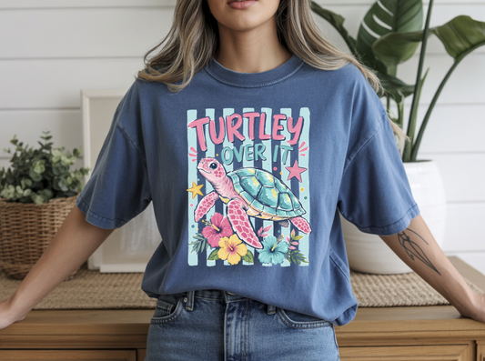 Turtley Over It DTF Transfer