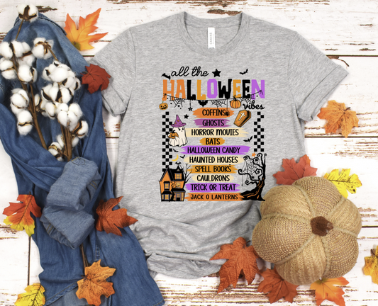 DTF transfer All the Halloween Things