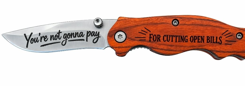 Folding Knives, Stainless Steel, Brown, Retro