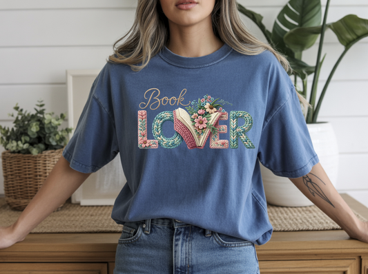 Book Lover Knit DTF Transfer