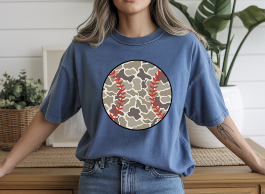 Camo Baseball DTF Transfer