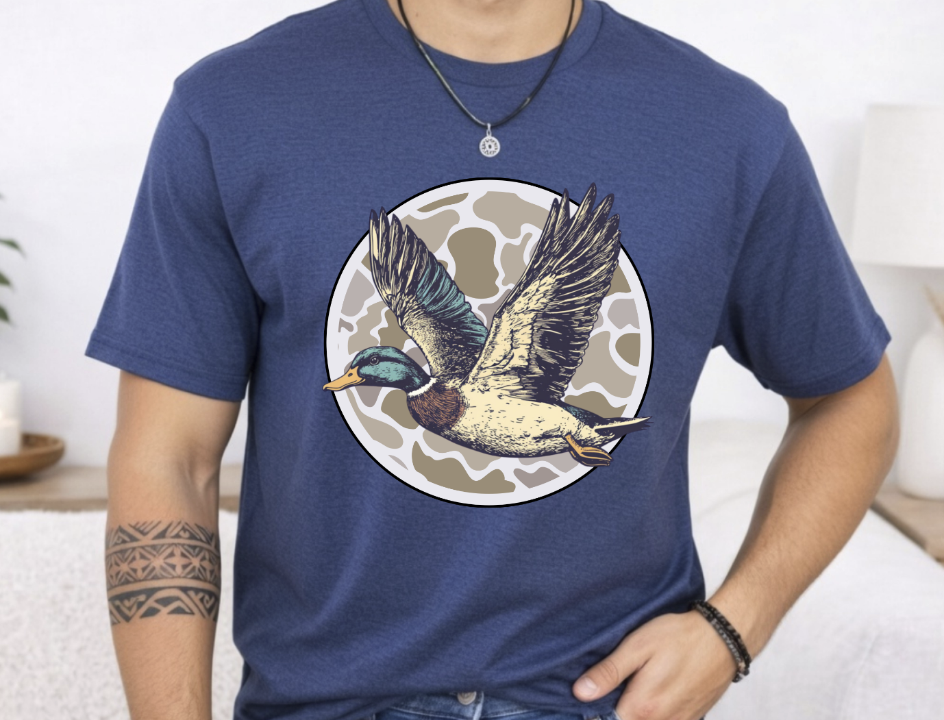 Camo duck DTF Transfer