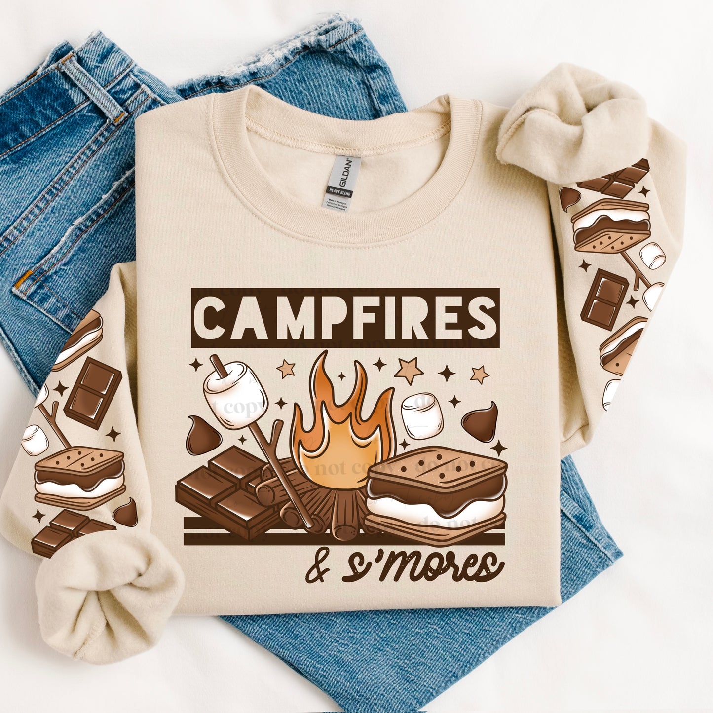 Campfire and smores