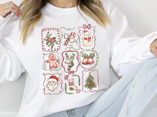 Christmas Collage DTF transfer