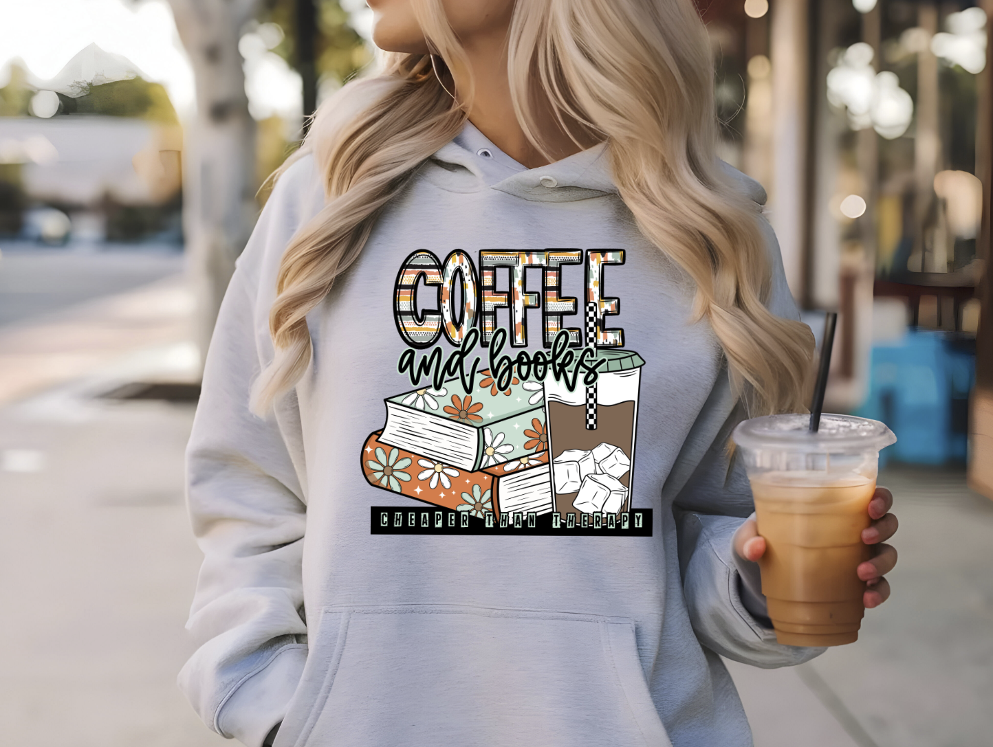 Coffee and Books DTF Transfer