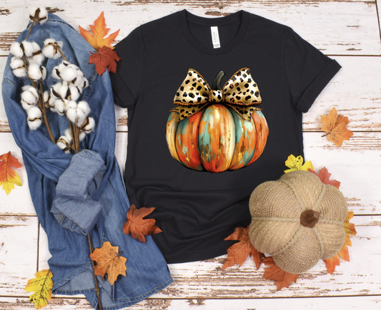 Coquette Brush Stroke Pumpkin DTF transfer