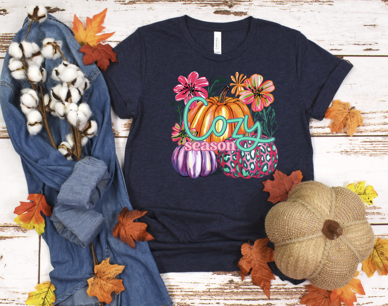 DTF transfer  Neon Cozy Season