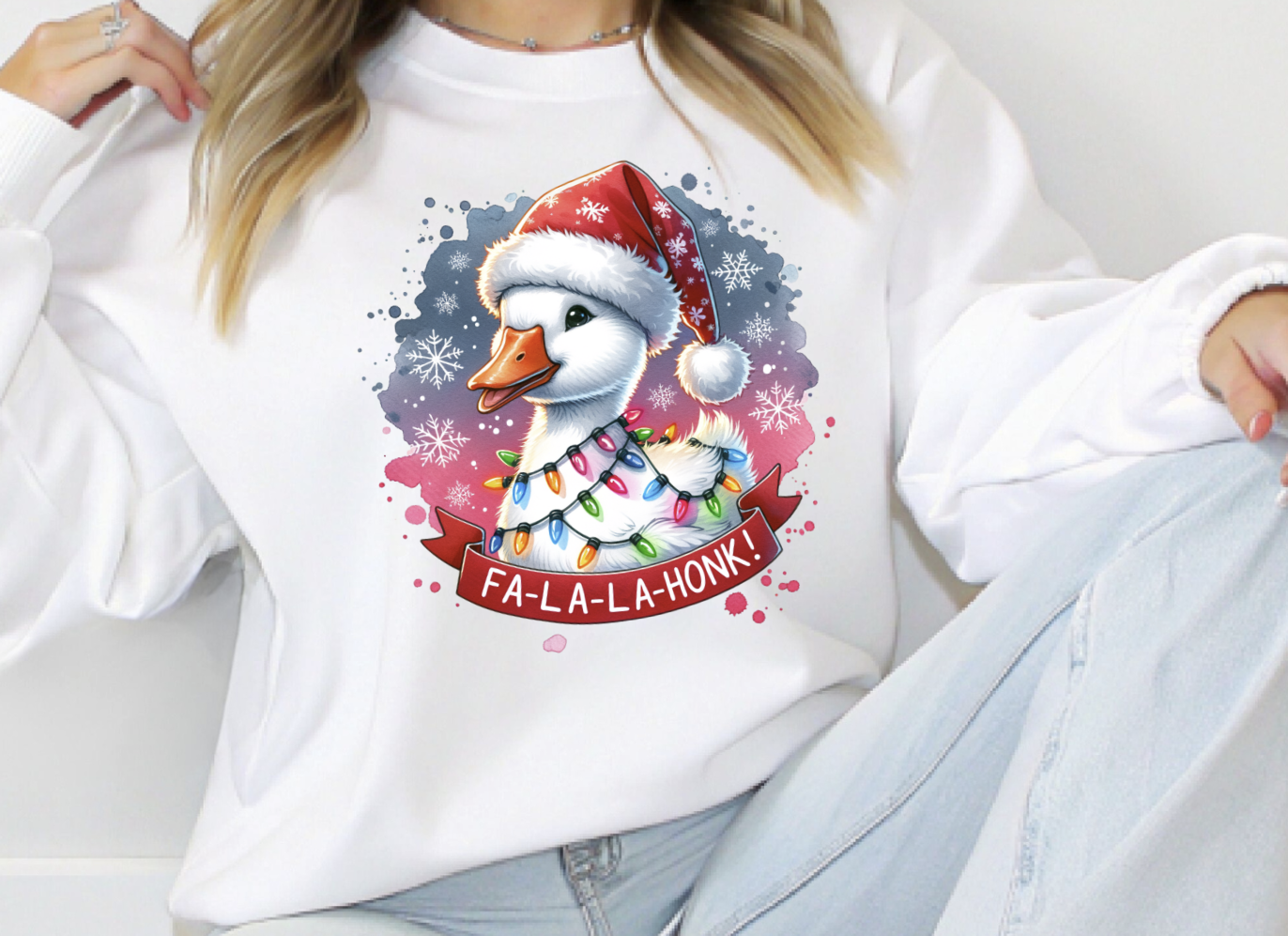 Fa La La La Honk Christmas Goose DTF Transfer