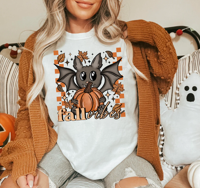 Fall Vibes Checkered Bat