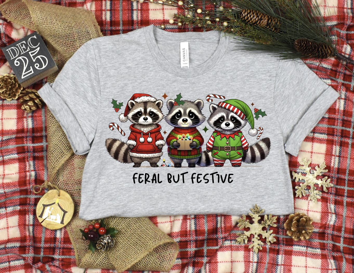 Feral But Festive DTF Transfer