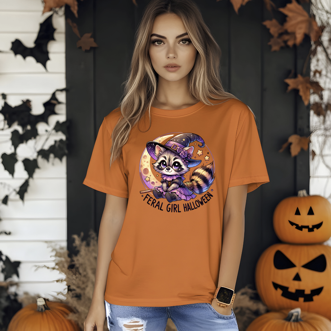 Feral Girl Halloween Racoon